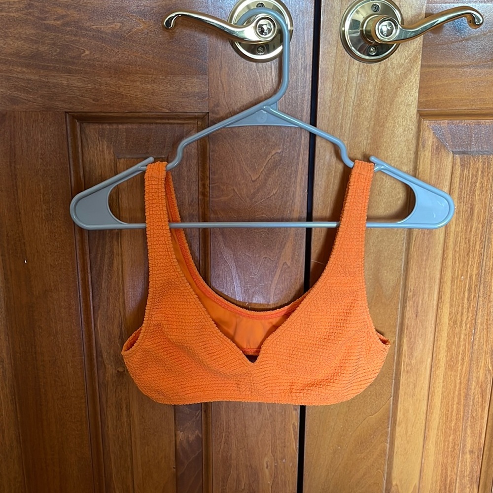 orange bikini top